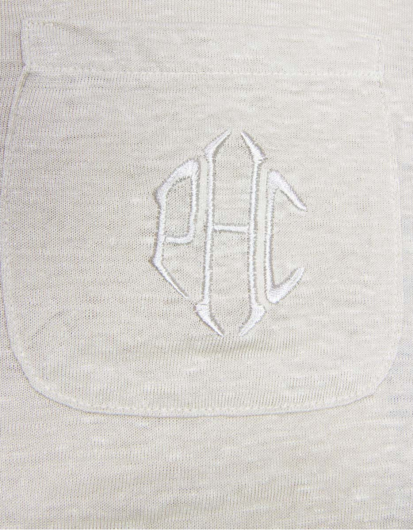 Patrick-Hellmann-Collection-Beige-Short-Sleeve-100-Linen-Shirt-image Patrick Hellmann Collection Beige Short Sleeve 100% Linen Shirt image